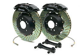 APR/Brembo 2 Piece - Black C Caliper - Drilled Rotor