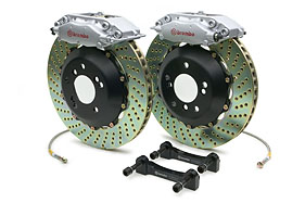 APR/Brembo 2 Piece - Silver C Caliper - Drilled Rotor