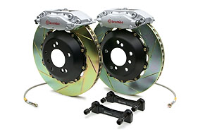 APR/Brembo 2 Piece - Silver C Caliper - Slotted Rotor